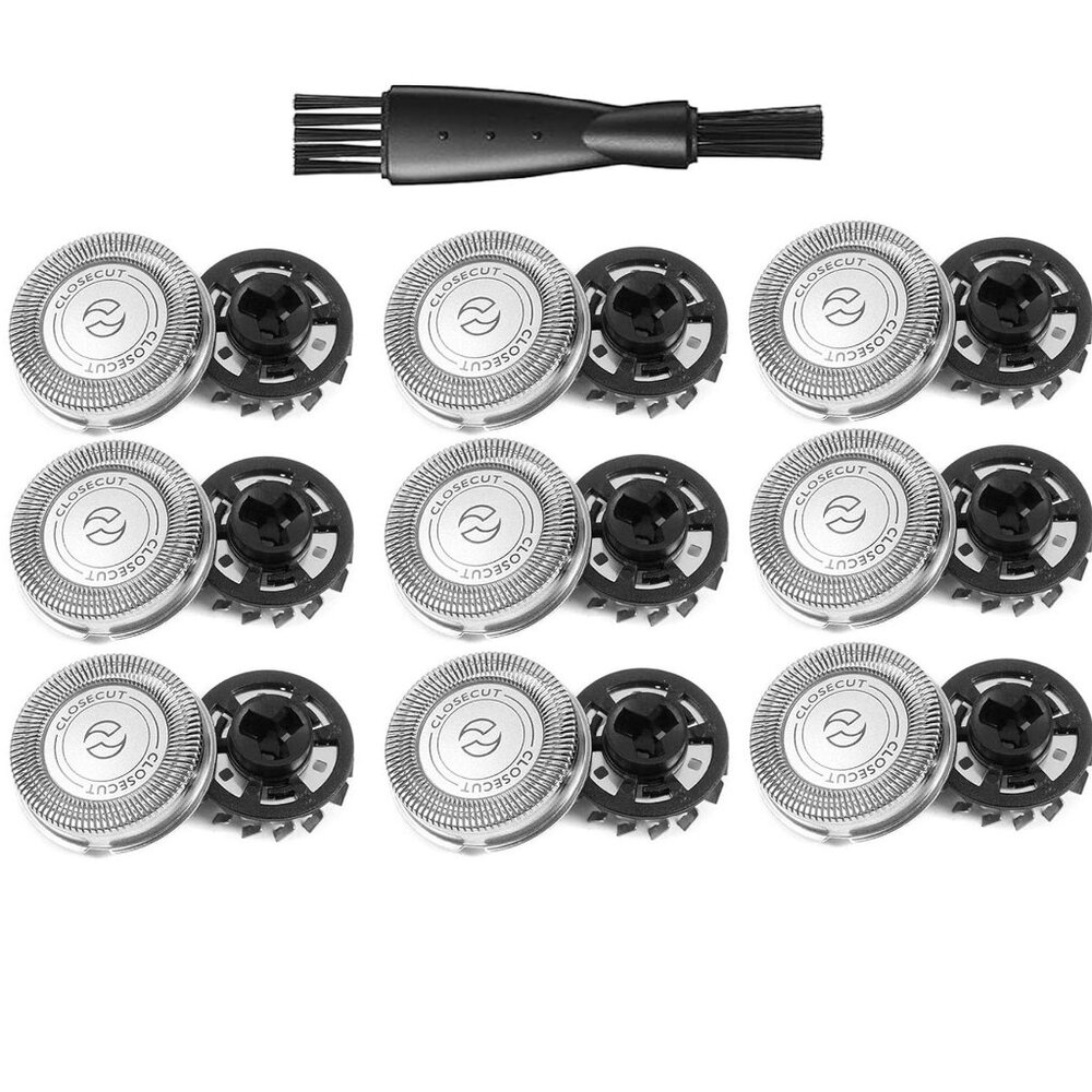 Replacement Heads Philips Norelco Electric Shaver 1000, 2000, 3000, S738, 9-PACK